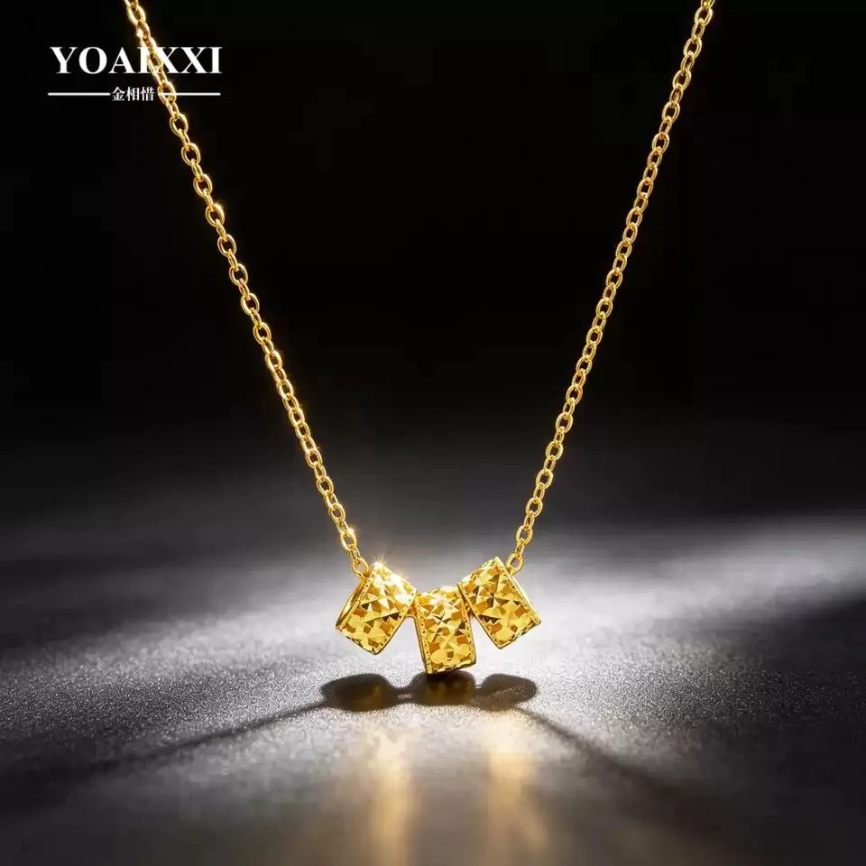 金相惜 金相惜足金999 5G黄金半空心碎碎冰小蛮腰路路通套链 · 5G黄金